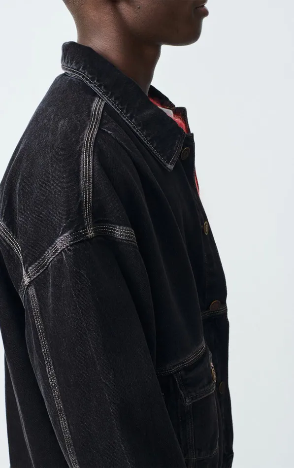 American Vintage Jackets and Blazers Men Jacket Yopday Black Vintage