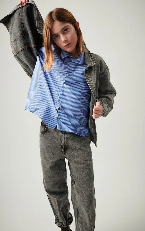 American Vintage Jackets and Coats Kids Jacket Yopday Grey Salt And Pepper