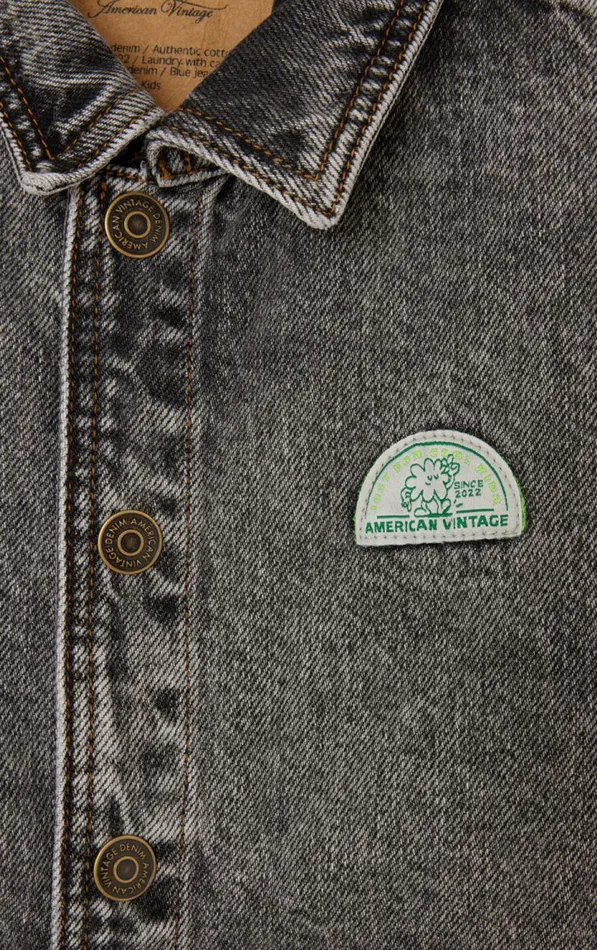 American Vintage Jackets and Coats Kids Jacket Yopday Grey Salt And Pepper