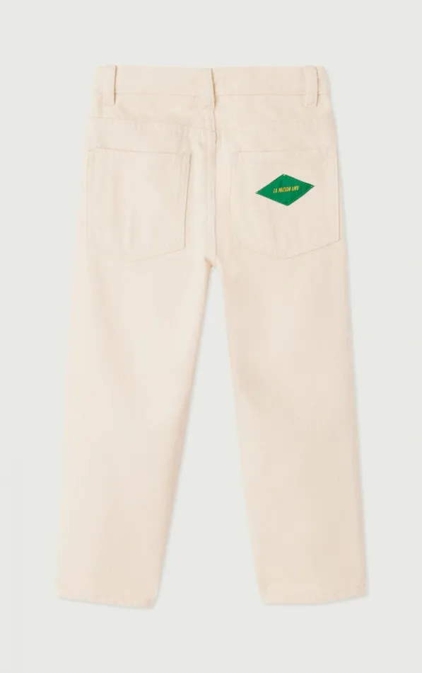 American Vintage Jeans Kids Straight Jeans Spywood Ecru
