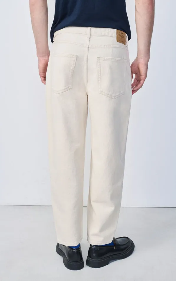 American Vintage Jeans Men Big Carrot Jeans Snopdog Ecru