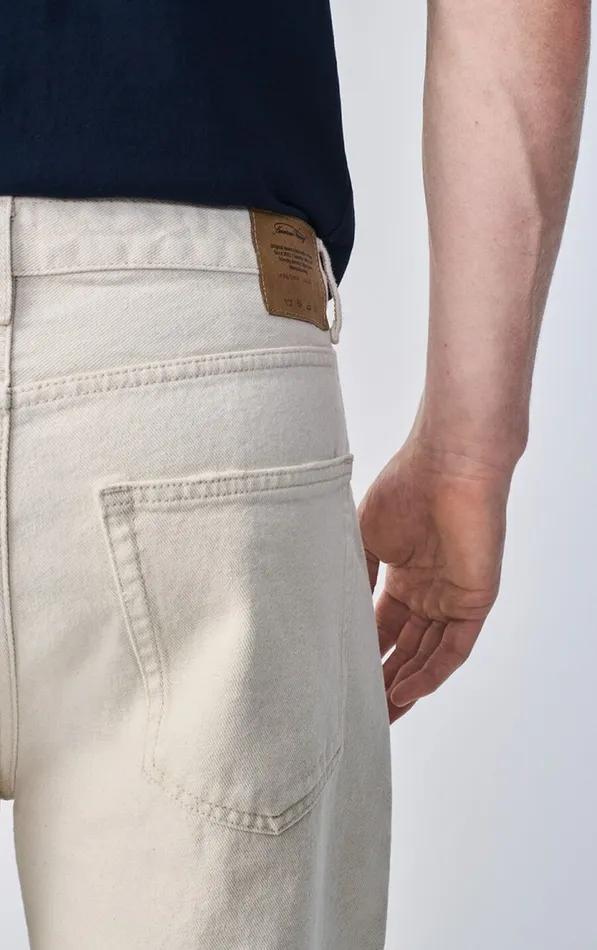 American Vintage Jeans Men Big Carrot Jeans Snopdog Ecru