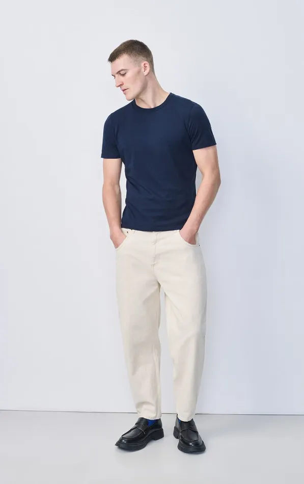 American Vintage Jeans Men Big Carrot Jeans Snopdog Ecru