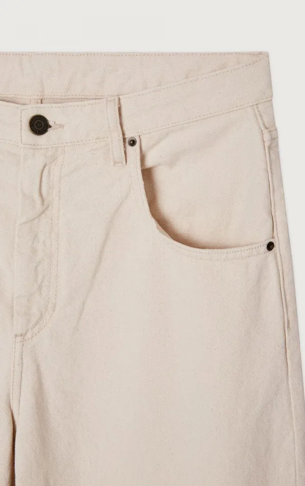 American Vintage Jeans Men Big Carrot Jeans Snopdog Ecru