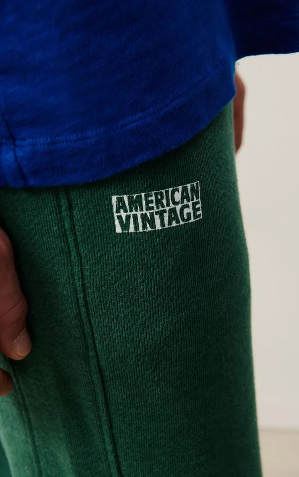 American Vintage Joggers Men Joggers Doven Overdyed Forest