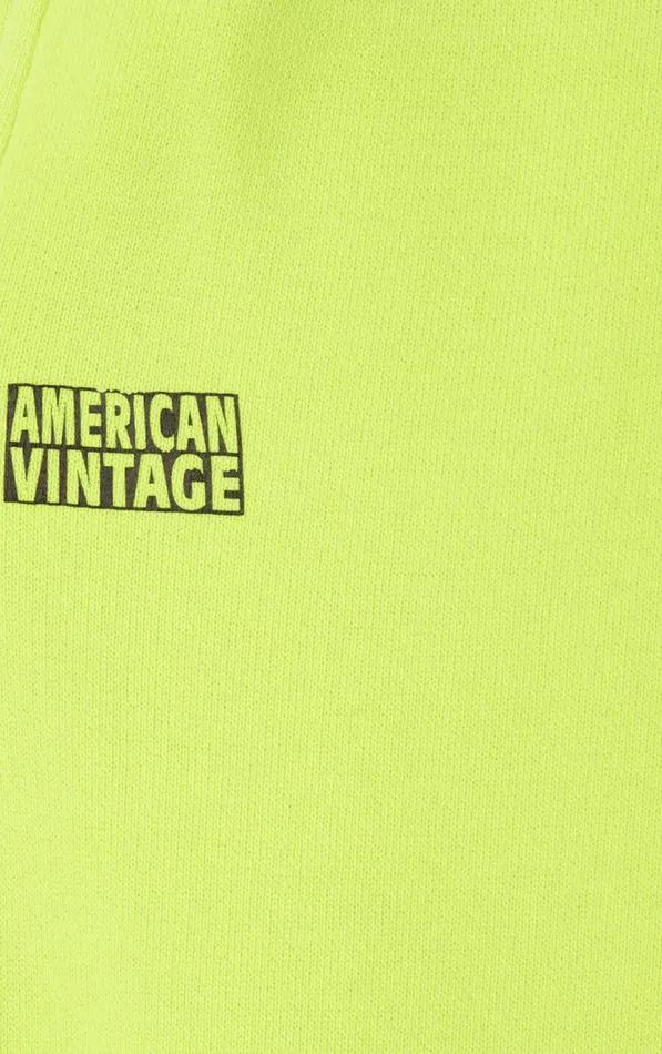 American Vintage Joggers Men Joggers Izubird Fluorescent Lemon American Vintage Joggers Men Joggers Izubird Fluorescent Lemon