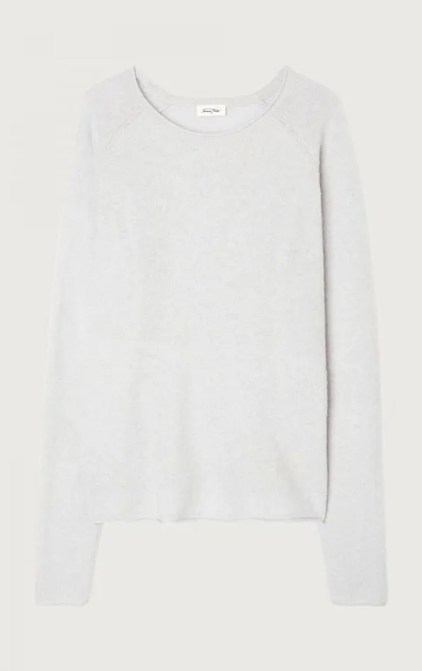 American Vintage Jumpers and Cardigans Men Jumper Docatown Arctic Melange American Vintage Jumpers and Cardigans Men Jumper Docatown Arctic Melange