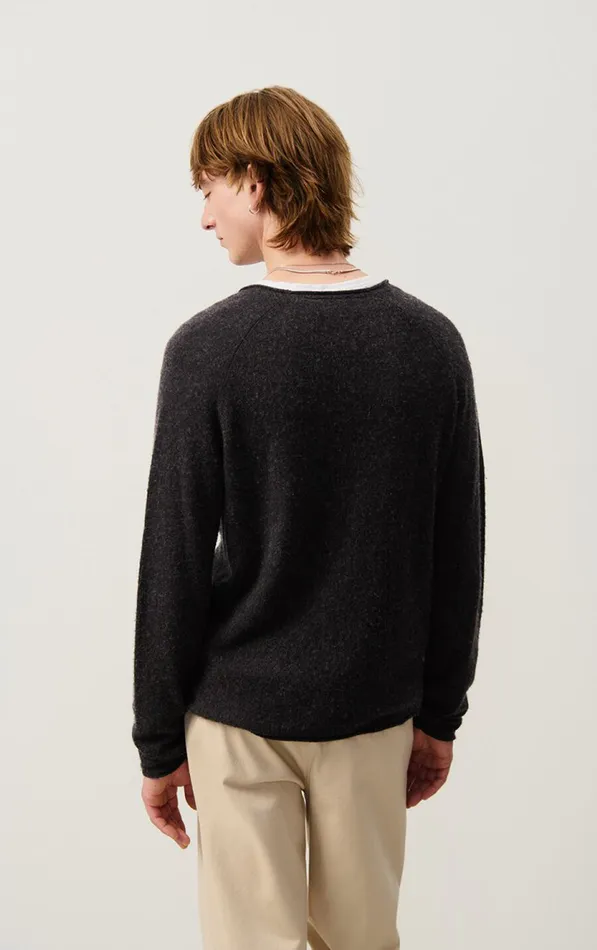American Vintage Jumpers and Cardigans Men Jumper Docatown Charcoal Melange