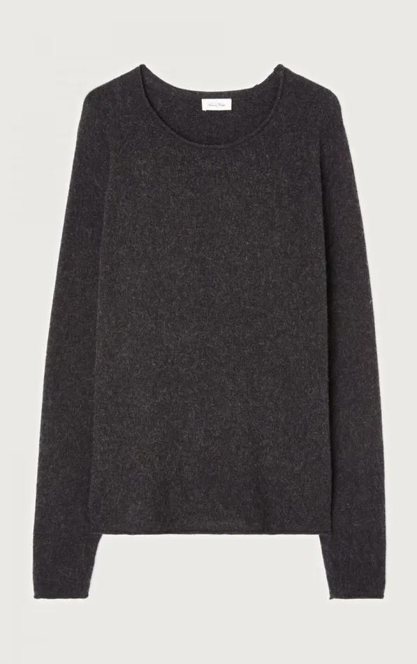 American Vintage Jumpers and Cardigans Men Jumper Docatown Charcoal Melange