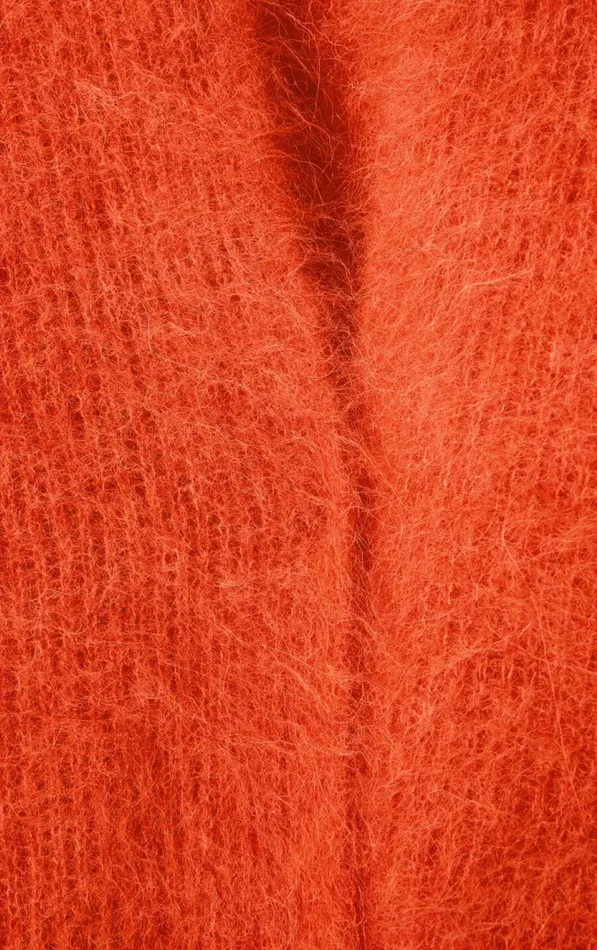 American Vintage Jumpers and Cardigans Women Cardigan Bymi Melange Blood Orange American Vintage Jumpers and Cardigans Women Cardigan Bymi Melange Blood Orange