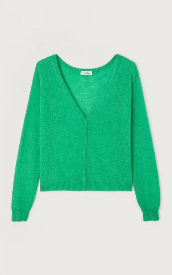 American Vintage Jumpers and Cardigans Women Cardigan Dumy Green Melange