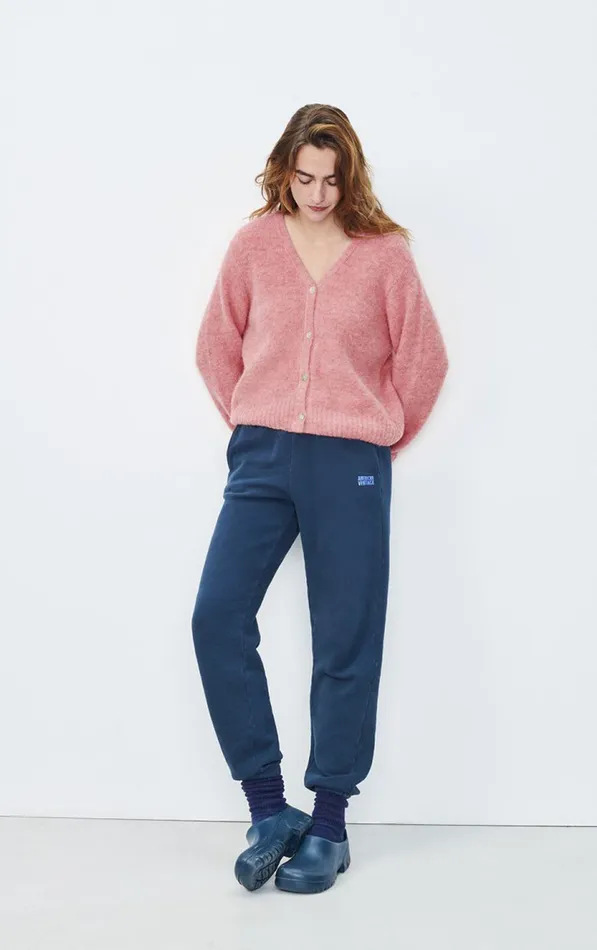 American Vintage Jumpers and Cardigans Women Cardigan East Orchid Melange American Vintage Jumpers and Cardigans Women Cardigan East Orchid Melange