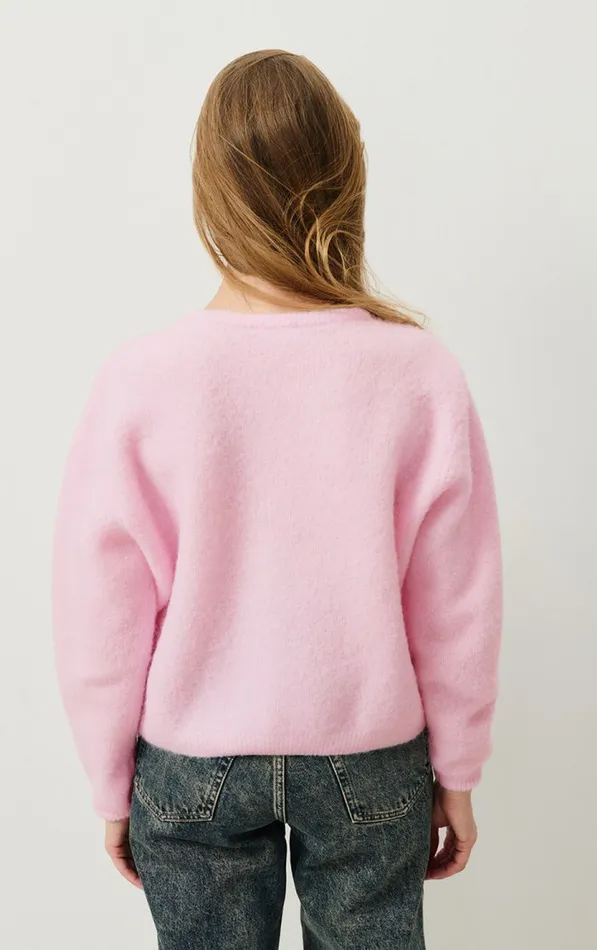 American Vintage Jumpers and Cardigans Women Cardigan Vitow Melange Sugared Almond American Vintage Jumpers and Cardigans Women Cardigan Vitow Melange Sugared Almond