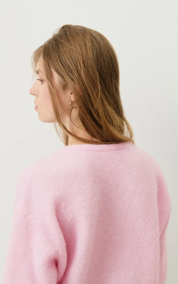 American Vintage Jumpers and Cardigans Women Cardigan Vitow Melange Sugared Almond American Vintage Jumpers and Cardigans Women Cardigan Vitow Melange Sugared Almond