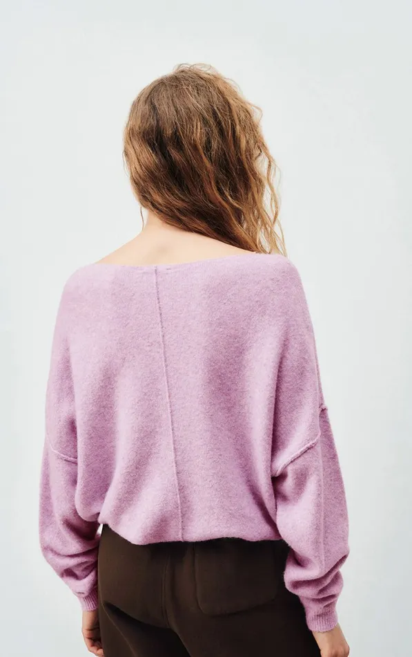 American Vintage Jumpers and Cardigans Women Jumper Damsville Melange Glycine