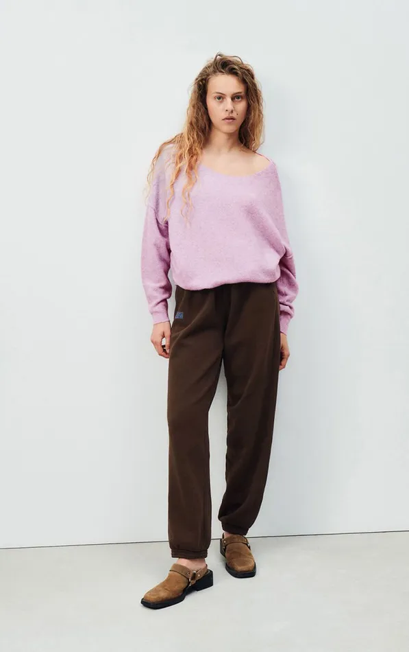 American Vintage Jumpers and Cardigans Women Jumper Damsville Melange Glycine