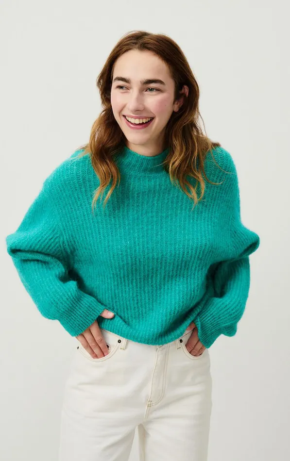 American Vintage Jumpers and Cardigans Women Jumper East Melange Duck Blue