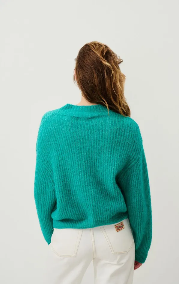 American Vintage Jumpers and Cardigans Women Jumper East Melange Duck Blue