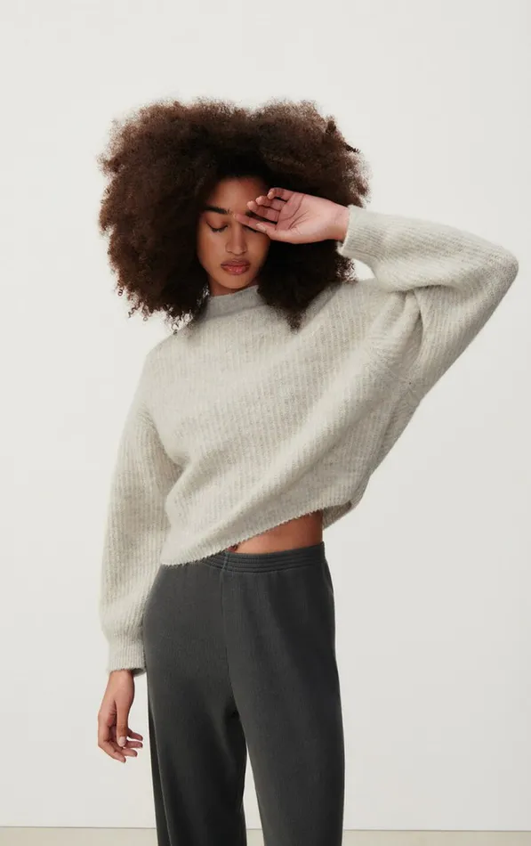 American Vintage Jumpers and Cardigans Women Jumper East Melange Powder Snow