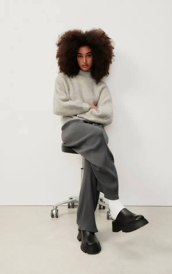 American Vintage Jumpers and Cardigans Women Jumper East Melange Powder Snow