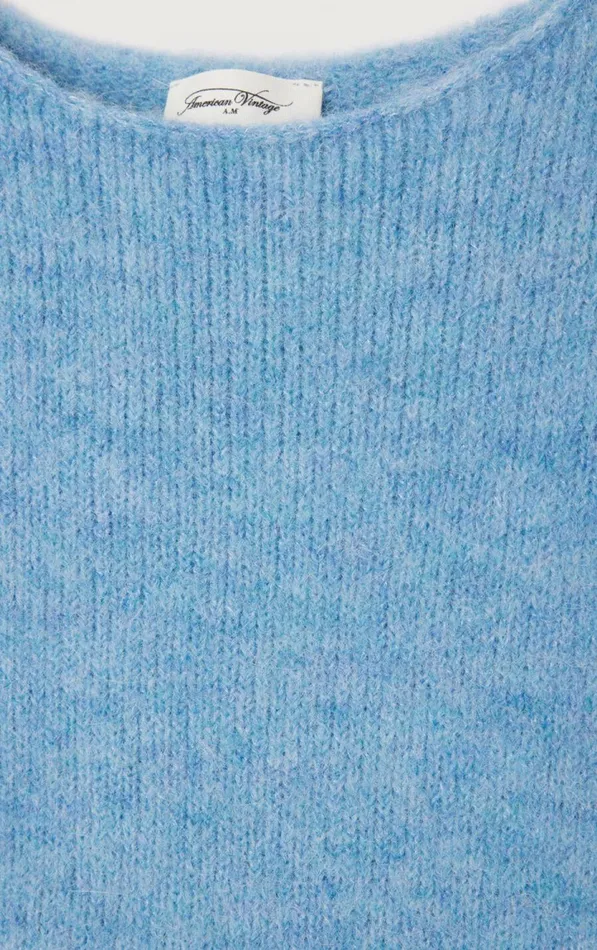 American Vintage Jumpers and Cardigans Women Jumper East Melange Sky American Vintage Jumpers and Cardigans Women Jumper East Melange Sky