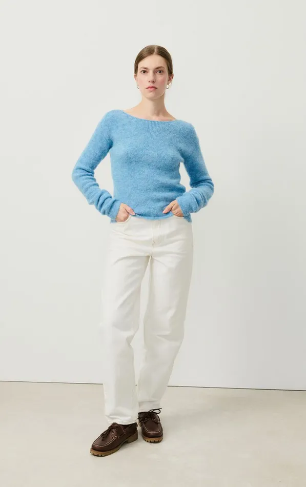 American Vintage Jumpers and Cardigans Women Jumper East Melange Sky American Vintage Jumpers and Cardigans Women Jumper East Melange Sky
