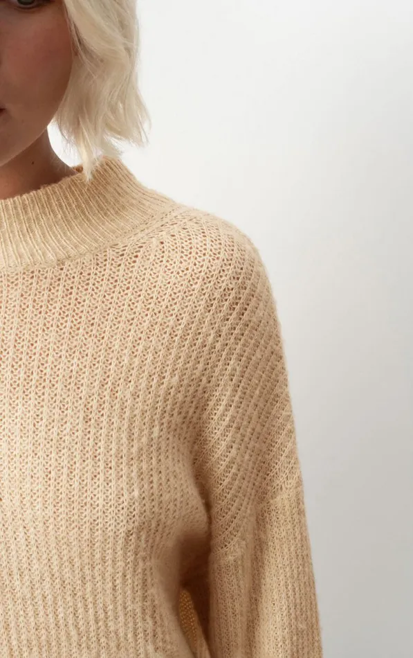 American Vintage Jumpers and Cardigans Women Jumper Falyday Melange Biscuit American Vintage Jumpers and Cardigans Women Jumper Falyday Melange Biscuit