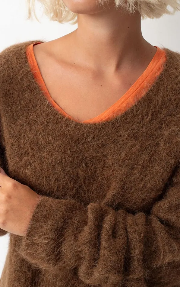 American Vintage Jumpers and Cardigans Women Jumper Nuny Melange Root