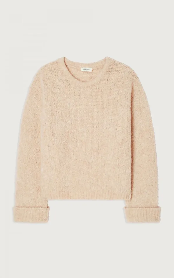 American Vintage Jumpers and Cardigans Women Jumper Zolly Light Beige Melange