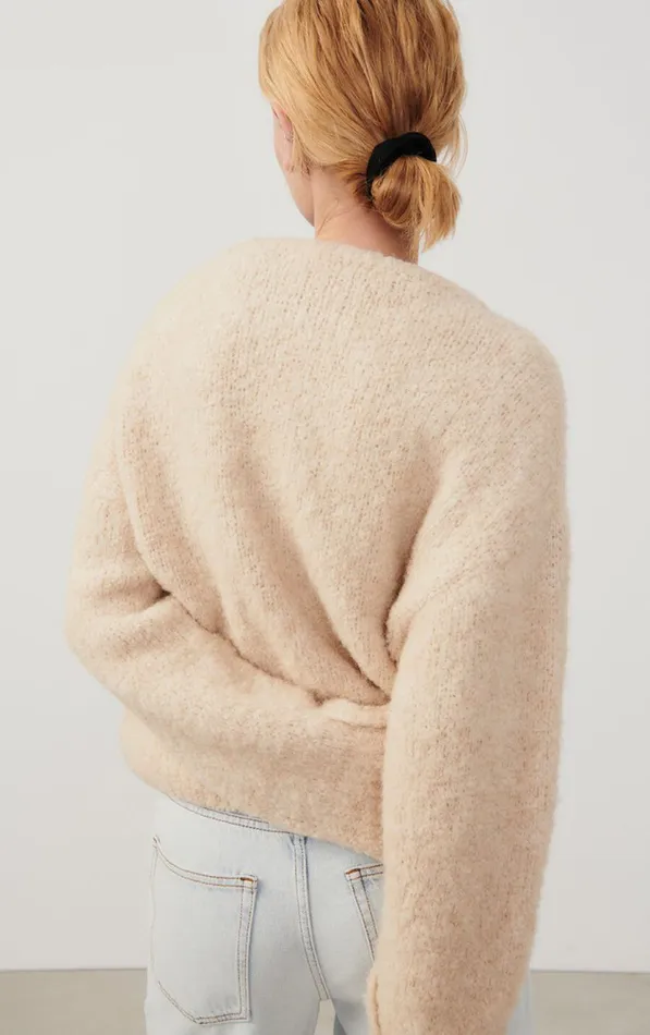 American Vintage Jumpers and Cardigans Women Jumper Zolly Light Beige Melange