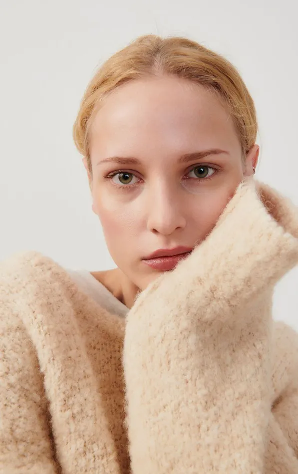 American Vintage Jumpers and Cardigans Women Jumper Zolly Light Beige Melange