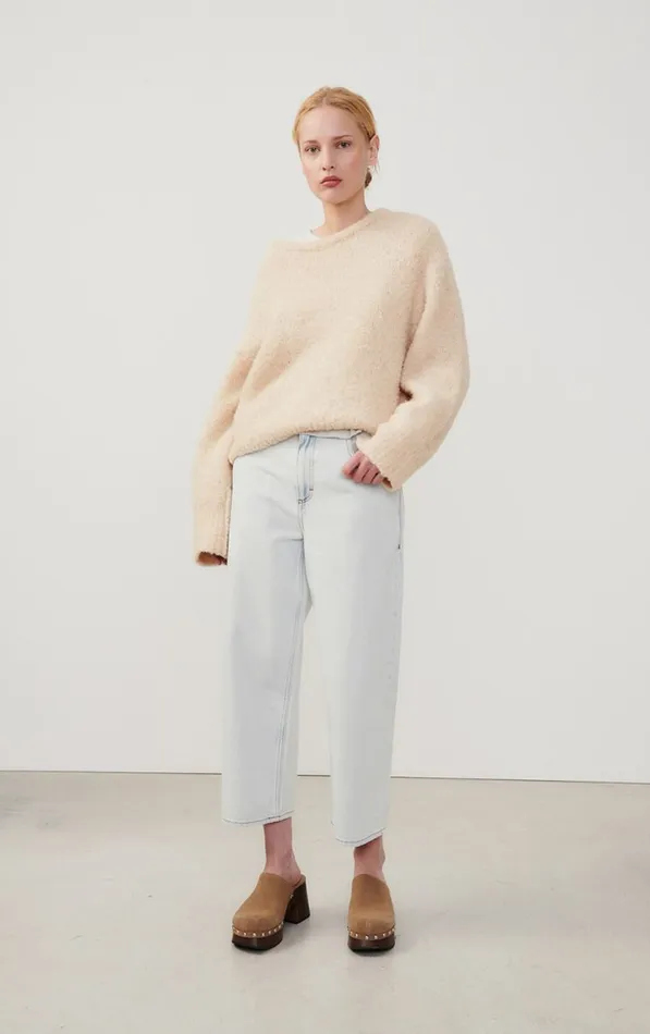 American Vintage Jumpers and Cardigans Women Jumper Zolly Light Beige Melange