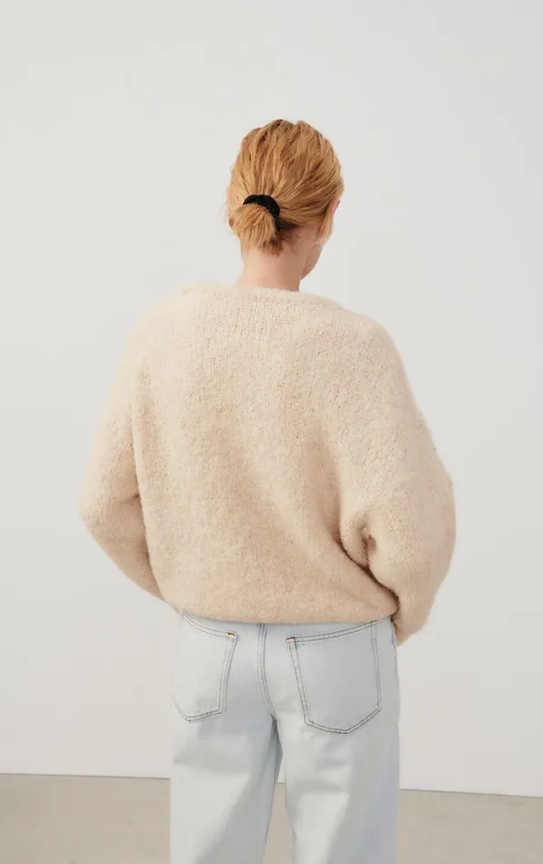 American Vintage Jumpers and Cardigans Women Jumper Zolly Light Beige Melange