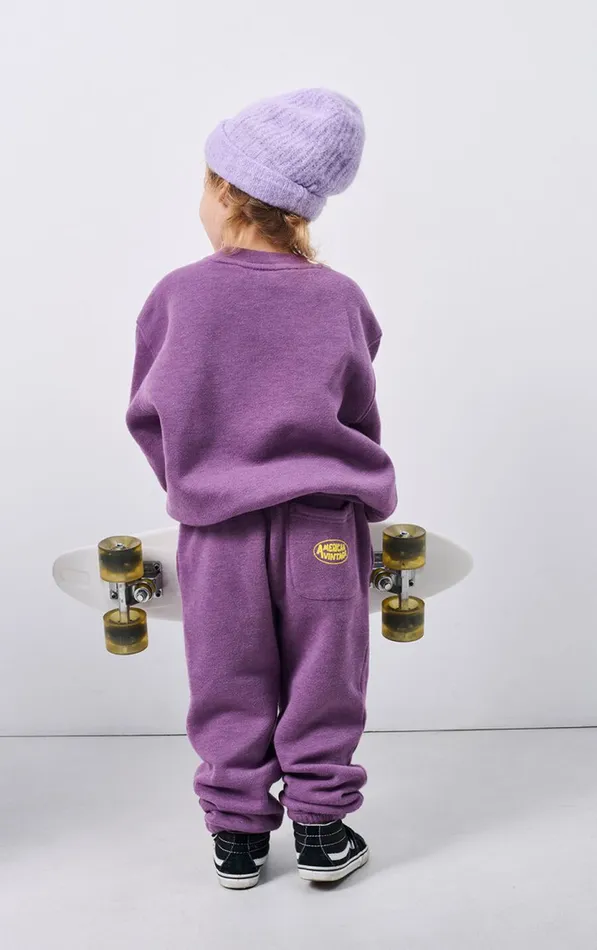 American Vintage Kids Beanie East Melange Parme