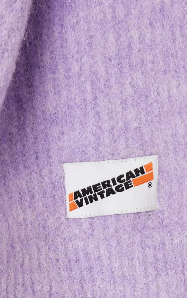 American Vintage Kids Scarf East Melange Parme