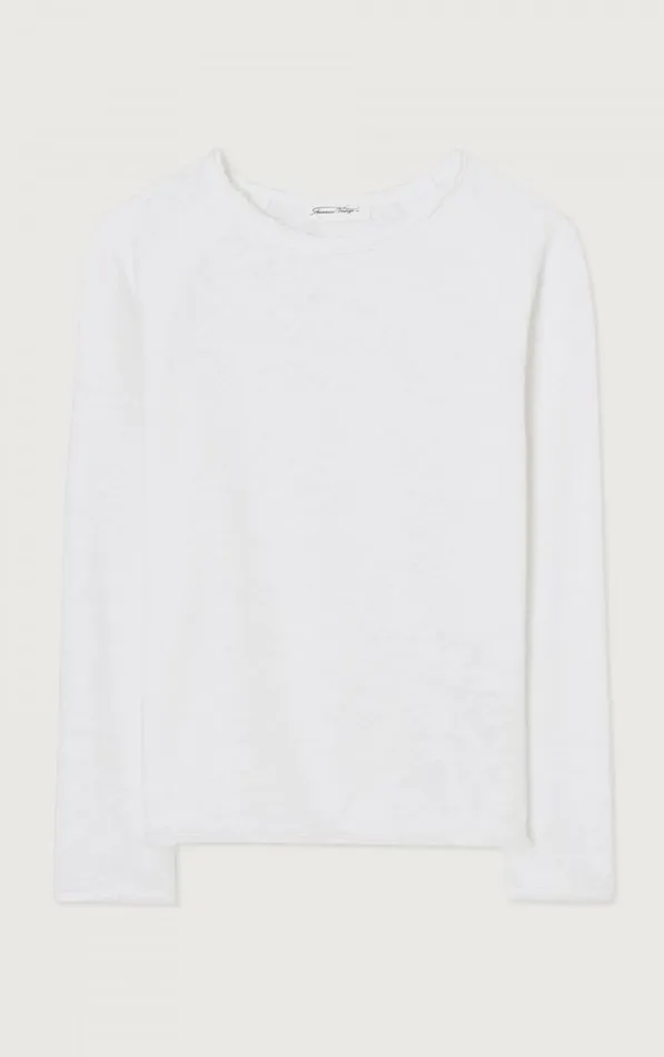 American Vintage Long Sleeve TShirts Kids TShirt Sonoma White American Vintage Long Sleeve TShirts Kids TShirt Sonoma White