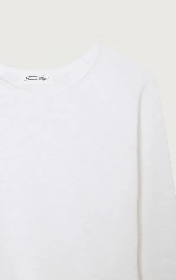 American Vintage Long Sleeve TShirts Kids TShirt Sonoma White American Vintage Long Sleeve TShirts Kids TShirt Sonoma White
