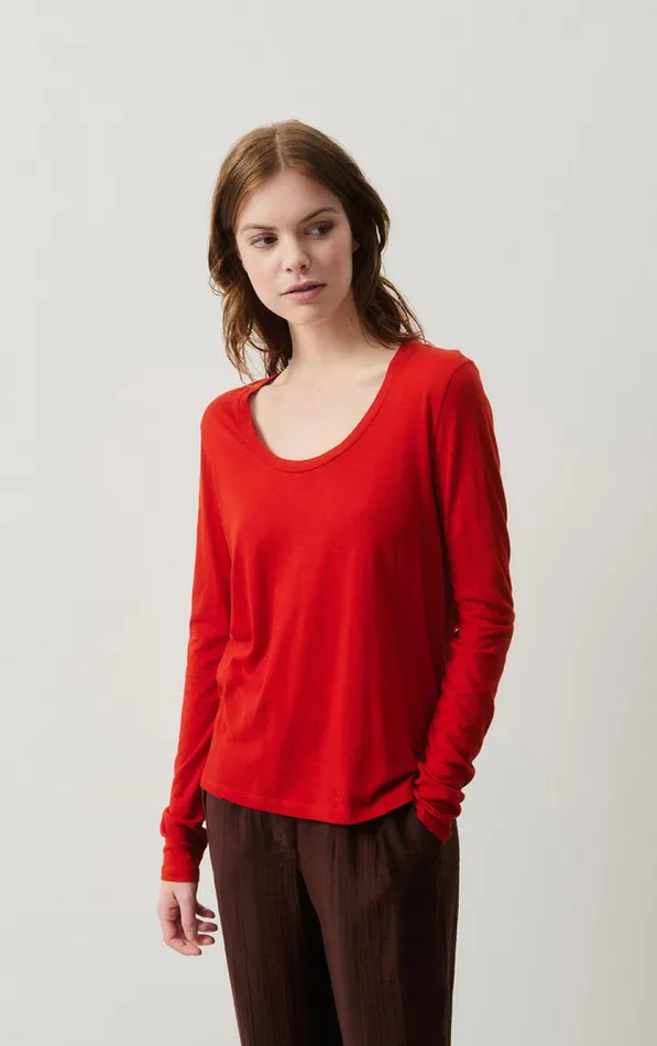 American Vintage Long Sleeve TShirts Women TShirt Jacksonville Vintage Poppy