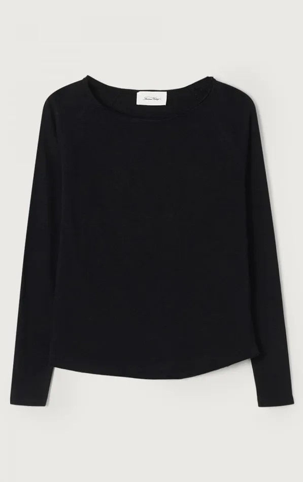 American Vintage Long Sleeve TShirts Women TShirt Sonoma Black American Vintage Long Sleeve TShirts Women TShirt Sonoma Black