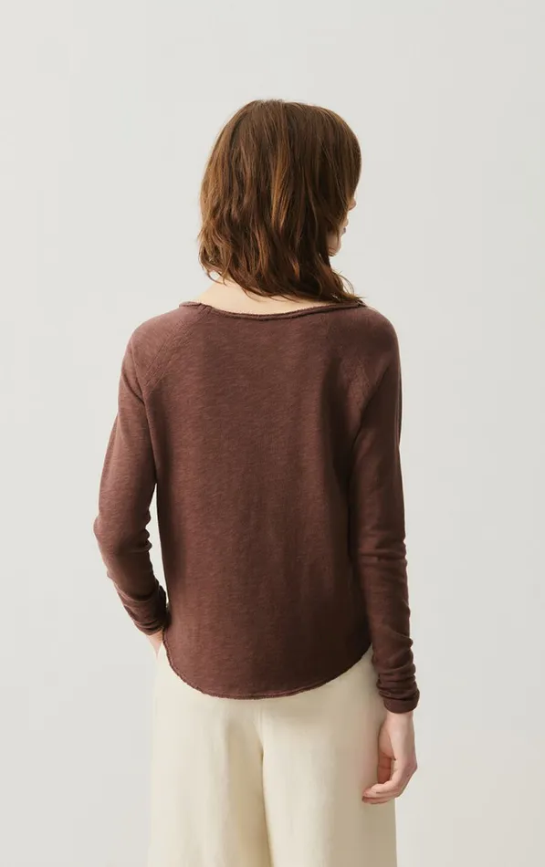American Vintage Long Sleeve TShirts Women TShirt Sonoma Vintage Choco American Vintage Long Sleeve TShirts Women TShirt Sonoma Vintage Choco