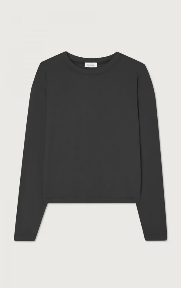 American Vintage Long Sleeve TShirts Women TShirt Ypawood Carbon Melange American Vintage Long Sleeve TShirts Women TShirt Ypawood Carbon Melange