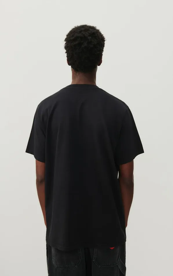 American Vintage Short Sleeve TShirts Men TShirt Fizvalley Black