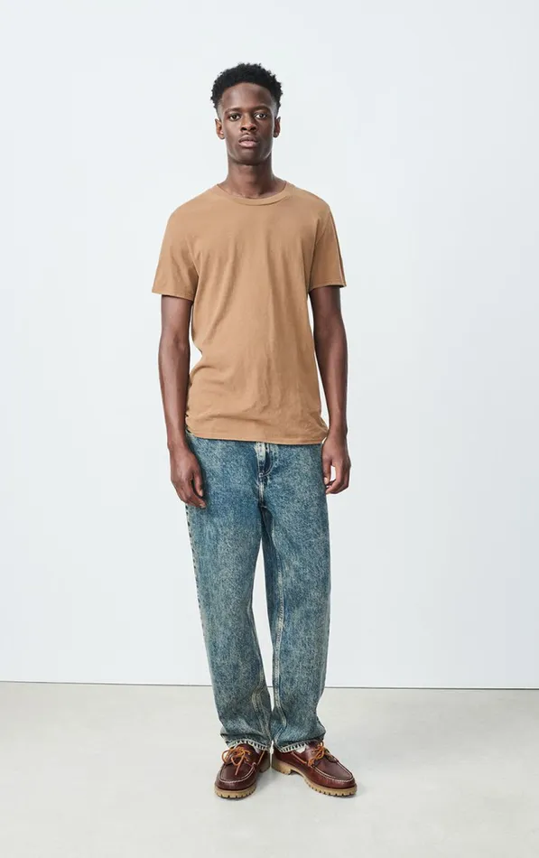 American Vintage Short Sleeve TShirts Men TShirt Gamipy Hazelnut