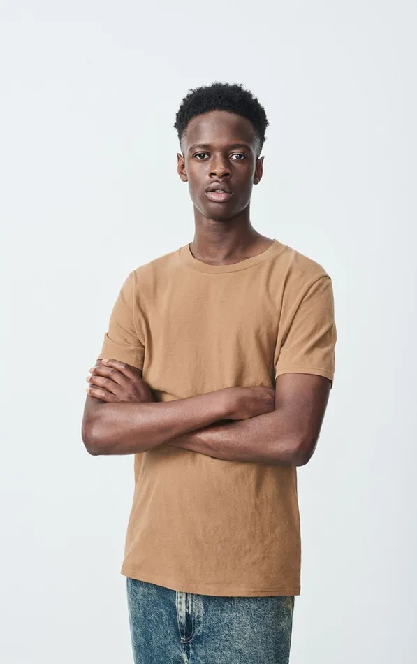 American Vintage Short Sleeve TShirts Men TShirt Gamipy Hazelnut