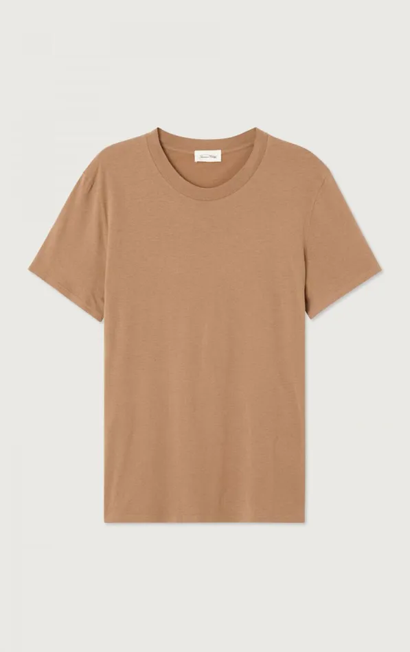 American Vintage Short Sleeve TShirts Men TShirt Gamipy Hazelnut