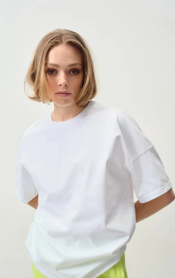 American Vintage Short Sleeve TShirts WomenMen TShirt Fizvalley 034Bonjour Forte Dei Marmi034 White