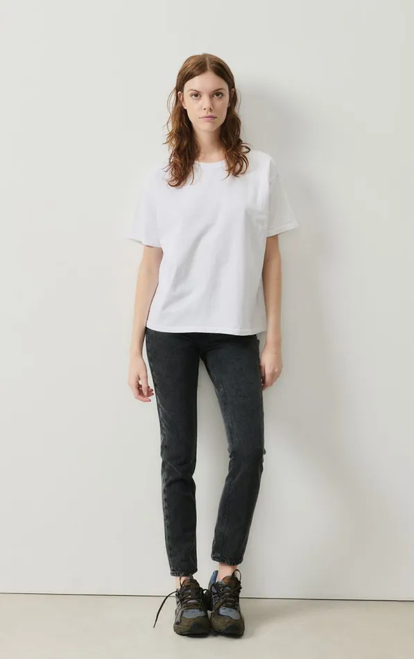 American Vintage Short Sleeve TShirts Women TShirt Fizvalley White