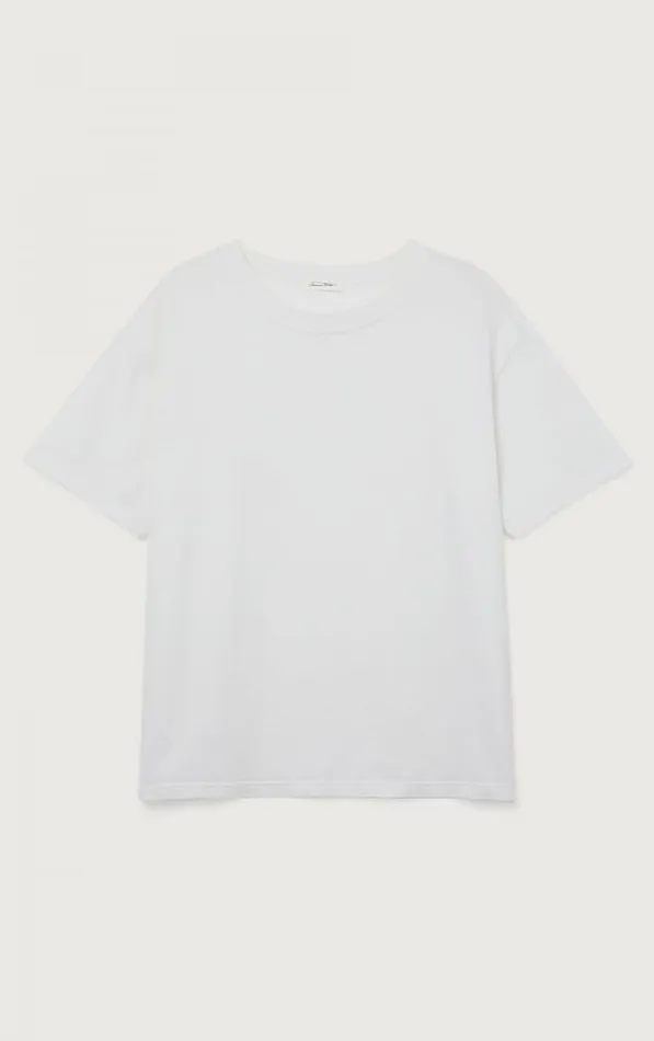 American Vintage Short Sleeve TShirts Women TShirt Fizvalley White