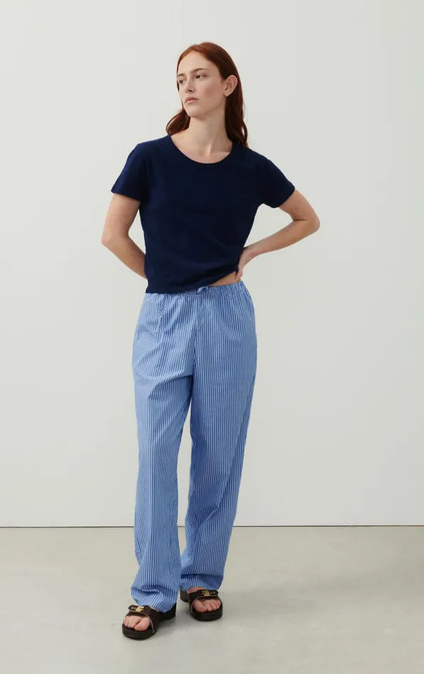 American Vintage Short Sleeve TShirts Women TShirt Gamipy Navy