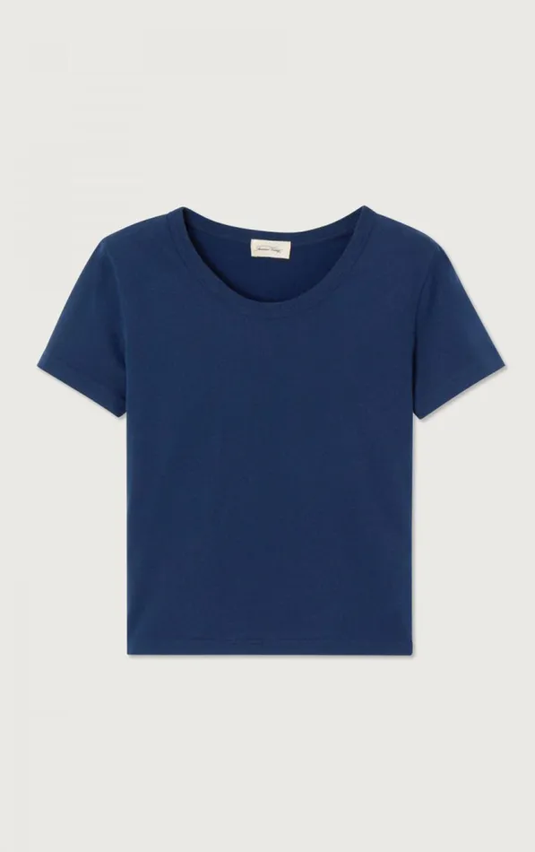 American Vintage Short Sleeve TShirts Women TShirt Gamipy Navy